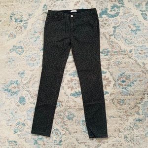 Calvin Klein Grey and Black Cheetah Print Jeans